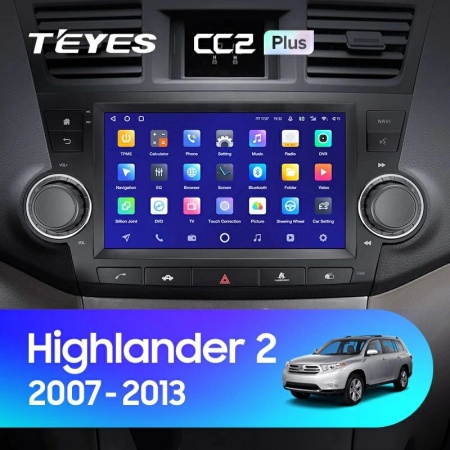 Navigatie Auto Teyes CC3L Toyota Highlander 2 2007-2013 4+32GB 9" IPS Octa-core 1.6Ghz, Android 4G Bluetooth 5.1 DSP - Img 2