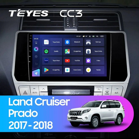 Navigatie Auto Teyes CC3L Toyota Land Cruiser Prado J200 2017-2018 4+64GB 10.2" IPS Octa-core 1.6Ghz, Android 4G Bluetooth 5.1 DSP - Img 2