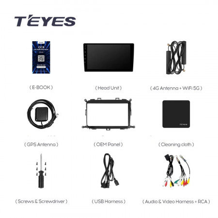 Navigatie Auto Teyes CC3L WiFi Kia Carens 3 2013-2019 2+32GB 9" IPS Quad-core 1.3Ghz, Android Bluetooth 5.1 DSP - Img 5