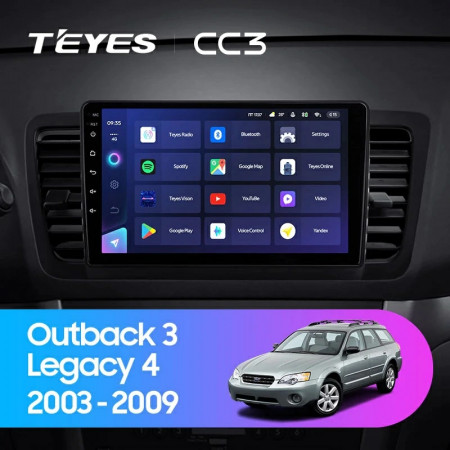 Navigatie Auto Teyes CC3L WiFi Subaru Legacy 4 2003-2009 2+32GB 9" IPS Quad-core 1.3Ghz, Android Bluetooth 5.1 DSP - Img 2