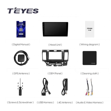 Navigatie Auto Teyes CC4 Mitsubishi Lancer 9 2007-2010 8+128GB 10.36" QLED Octa-core 2.7Ghz, Android 4G Bluetooth 5.1 DSP - Img 6
