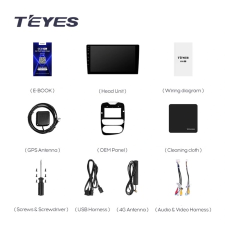 Navigatie Auto Teyes CC4 Renault Clio 4 2016-2019 8+128GB 10.36" QLED Octa-core 2.7Ghz, Android 4G Bluetooth 5.1 DSP - Img 4