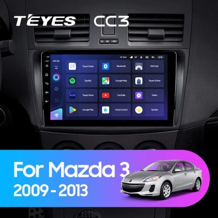 Navigatie Auto Teyes CC4L Mazda 3 II 2009-2013 6+64GB 9" QLED Qualcomm 2Ghz, Android 4G Bluetooth 5.1 DSP - Img 2