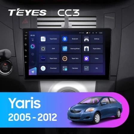 Navigatie Auto Teyes CC4L Toyota Yaris 2005-2012 6+64GB 9" QLED Qualcomm 2Ghz, Android 4G Bluetooth 5.1 DSP - Img 2