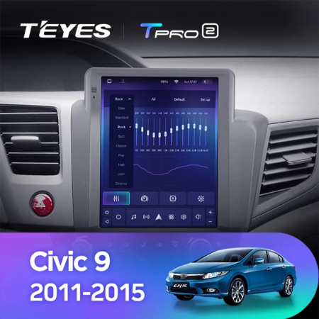 Navigatie Auto Teyes Tip Tesla TPRO 2 Honda Civic 9 2011-2015 3+32GB 9.7" QLED Octa-core 1.8Ghz, Android 4G Bluetooth 5.1 DSP - Img 4