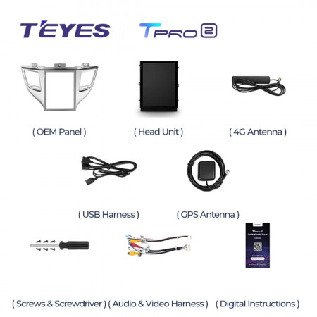 Navigatie Auto Teyes Tip Tesla TPRO 2 Hyundai Tucson 3 2015-2018 3+32GB 9.7" QLED Octa-core 1.8Ghz, Android 4G Bluetooth 5.1 DSP - Img 8