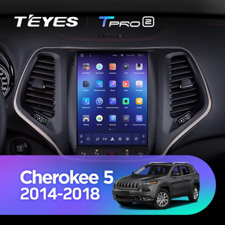 Navigatie Auto Teyes Tip Tesla TPRO 2 Jeep Cherokee 2013-2018 4+64GB 9.7&quot; QLED Octa-core 1.8Ghz, Android 4G Bluetooth 5.1 DSP - Img 2