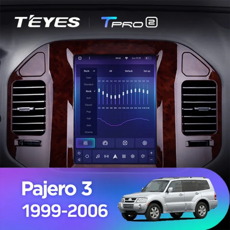 Navigatie Auto Teyes Tip Tesla TPRO 2 Mitsubishi Pajero 3 V70 V60 1999-2006 3+32GB 9.7" QLED Octa-core 1.8Ghz, Android 4G Bluetooth 5.1 DSP - Img 3