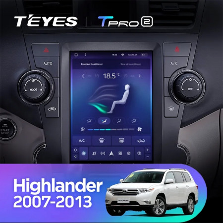 Navigatie Auto Teyes Tip Tesla TPRO 2 Toyota Highlander 2 2007-2013 3+32GB 9.7" QLED Octa-core 1.8Ghz, Android 4G Bluetooth 5.1 DSP - Img 4