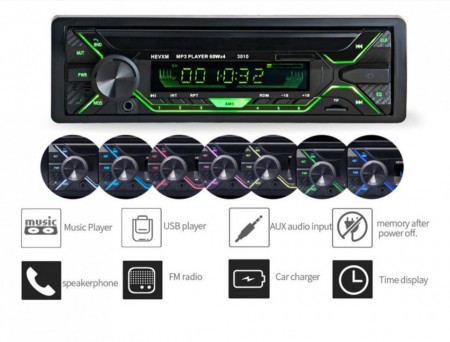 Player auto cu bluetooth 1 Din 4 x 60W
