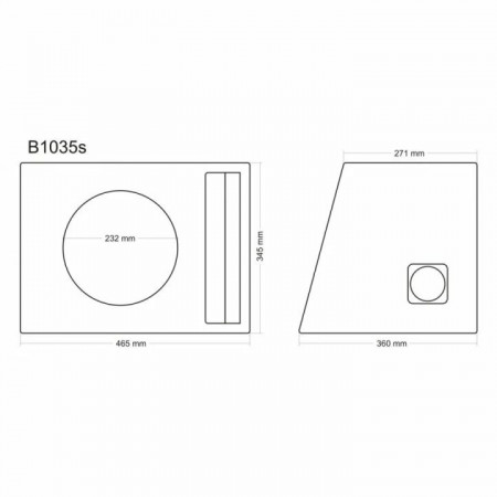 Incinta subwoofer universala, 250 mm, 35L - COD B1035s - Img 9