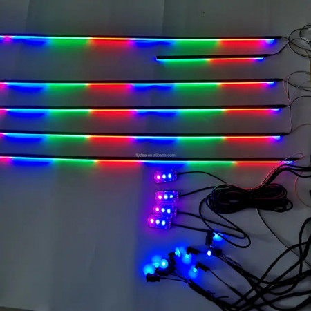 Kit retrofit lumini ambientale dinamice Super Dynamics PRO led RGB 64 culori pe suport acrilic cu conexiune wireless - Img 4