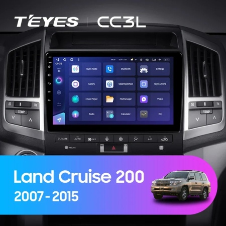 Navigatie Auto cu Asistenta AI Teyes CC4 PRO Toyota Land Cruiser 11 J200 2007-2015 8+128GB 10.36" QLED, Android 13, 5G, 7.1 DSP, CarPlay - Img 2