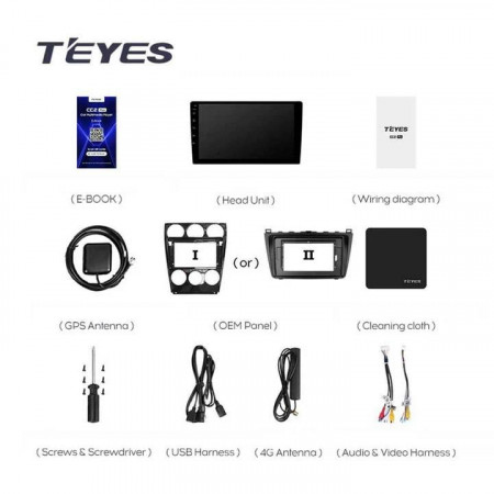 Navigatie Auto Teyes CC3 2K 360° Mazda 6 2002-2007 6+128GB 9.5&quot; QLED Octa-core 2Ghz, Android 4G Bluetooth 5.1 DSP - Img 8