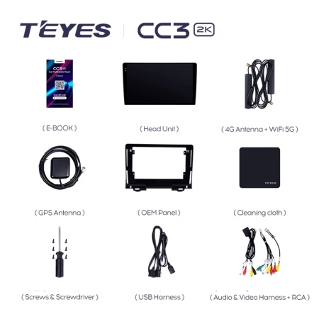 Navigatie Auto Teyes CC3 2K Honda HR-V 2022-2024 6+128GB 10.36" QLED Octa-core 2Ghz, Android 4G Bluetooth 5.1 DSP - Img 8