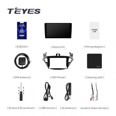 Navigatie Auto Teyes CC3 2K Opel Corsa E 2014-2019 4+32GB 9.5" QLED Octa-core 2Ghz Android 4G Bluetooth 5.1 DSP - Img 8