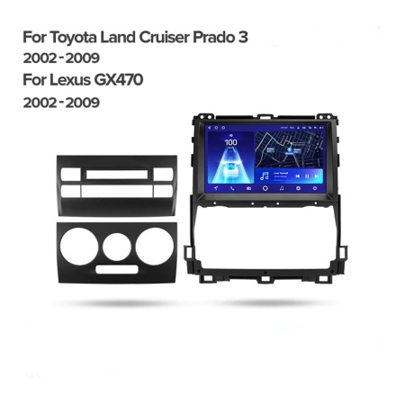 Navigatie Auto Teyes CC3 360° Toyota Land Cruiser Prado J120 2002-2009 6+128GB 9" QLED Octa-core 1.8Ghz, Android 4G Bluetooth 5.1 DSP - Img 10