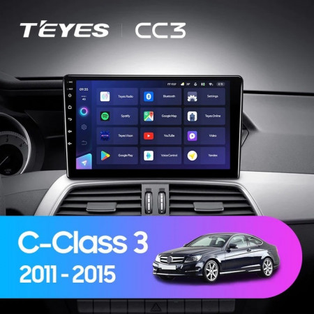 Navigatie Auto Teyes CC3 360 Mercedes-Benz C Class W204 2008-2011 6+128GB 9" QLED Octa-core 1.8Ghz Android 4G Bluetooth 5.1 DSP - Img 3