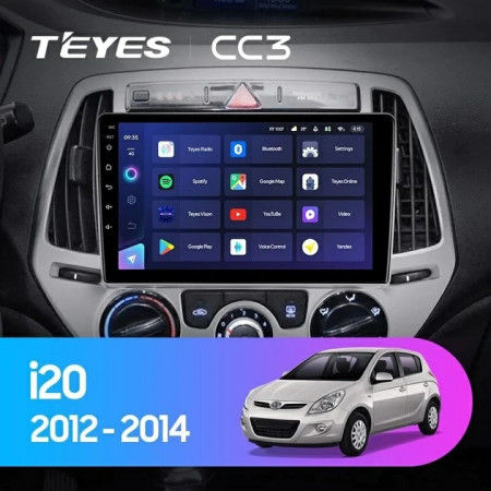 Navigatie Auto Teyes CC3 Hyundai i20 2012-2014 4+32GB 9" QLED Octa-core 1.8Ghz Android 4G Bluetooth 5.1 DSP - Img 9
