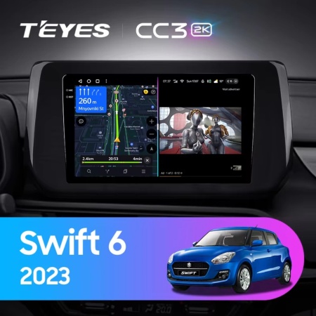 Navigatie Auto Teyes CC3 Suzuki Swift 6 2023-2024 4+64GB 9" QLED Octa-core 1.8Ghz, Android 4G Bluetooth 5.1 DSP - Img 2