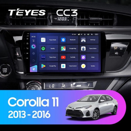 Navigatie Auto Teyes CC3 Toyota Corolla 11 2012-2016 4+64GB 10.2&quot; QLED Octa-core 1.8Ghz, Android 4G Bluetooth 5.1 DSP - Img 2