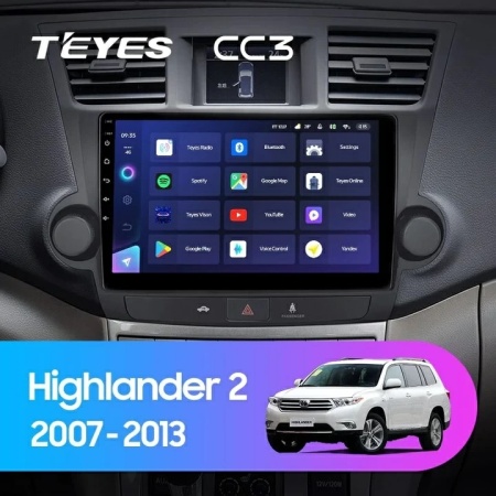 Navigatie Auto Teyes CC3 Toyota Highlander 2 2007-2013 4+64GB 10.2" QLED Octa-core 1.8Ghz, Android 4G Bluetooth 5.1 DSP - Img 2