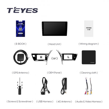 Navigatie Auto Teyes CC3L Toyota Corolla 11 2017-2018 4+32GB 9" IPS Octa-core 1.6Ghz, Android 4G Bluetooth 5.1 DSP - Img 7