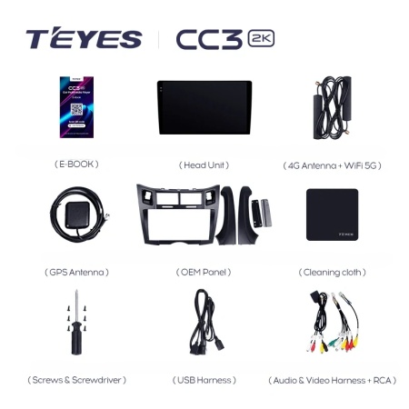 Navigatie Auto Teyes CC3L Toyota Yaris 2005-2012 4+64GB 9" IPS Octa-core 1.6Ghz, Android 4G Bluetooth 5.1 DSP - Img 7