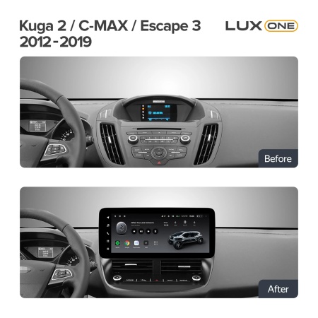 Navigatie Auto Teyes Lux One Ford Kuga 2013-2019 6+128GB 12.3" IPS Octa-core 2Ghz, Android 4G Bluetooth 5.1 DSP - Img 2