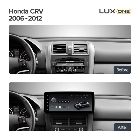 Navigatie Auto Teyes Lux One Honda CR-V 3 2006-2010 4+32GB 12.3" IPS Octa-core 2Ghz, Android 4G Bluetooth 5.1 DSP - Img 3