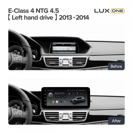 Navigatie auto Teyes Lux One Mercedes-Benz E Class W212 2013-2014 NTG 4.5 6+128GB 12.3 IPS Octa-Core 2.0 GHz Android 4G DSP Bluetooth 5.1 - Img 2