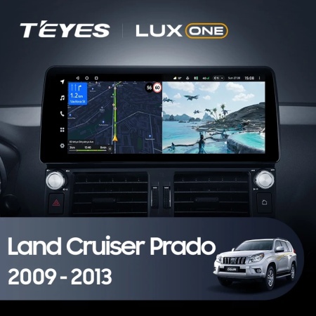 Navigatie Auto Teyes Lux One Toyota Lux One Toyota Land Cruiser Prado 150 2009-2013 4+32GB 12.3" IPS Octa-core 2Ghz, Android 4G Bluetooth 5.1 DSP - Img 2