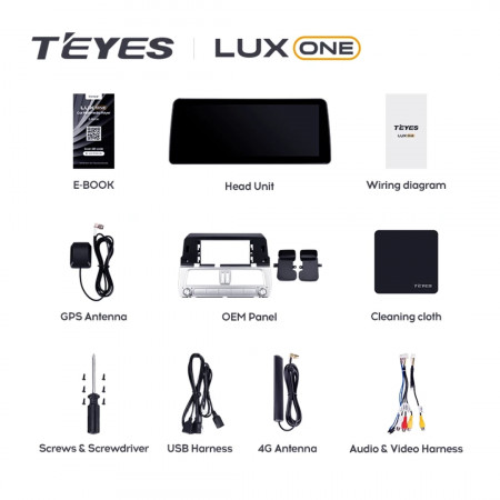 Navigatie Auto Teyes Lux One Toyota Toyota Land Cruiser Prado 150 2018-2020 6+128GB 12.3" IPS Octa-core 2Ghz, Android 4G Bluetooth 5.1 DSP - Img 6