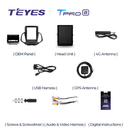 Navigatie Auto Teyes Tip Tesla TPRO 2 Ford EcoSport 2014-2023 4+64GB 9.7" QLED Octa-core 1.8Ghz Android 4G Bluetooth 5.1 DSP - Img 6
