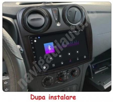 NAVIGATIE PH3000 ANDROID 10.0 4GB RAM 64GB ROM WIFI USB GPS 4G QLED Carplay PENTRU DACIA RENAULT - Img 3