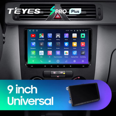 Navigatie Universala Teyes SPRO PLUS Volkswagen 4+32 9" IPS Octa-core 1.8Ghz Android 4G Bluetooth DSP - Img 2