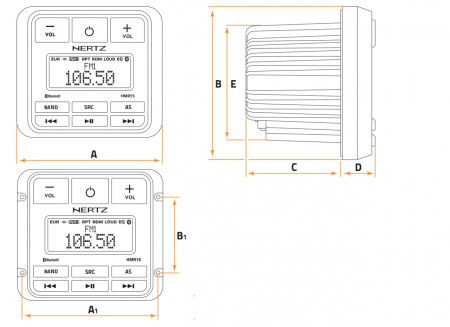 Player digital Marine Hertz HMR 15D - Img 5