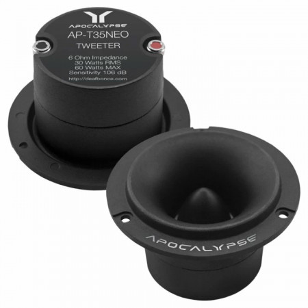 Tweeter auto Deaf Bonce Apocalypse AP-T35 NEO set componente, 68mm, 30W RMS, 6Ω, set 2 tweetere