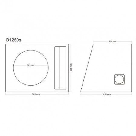 Incinta subwoofer universala, 300 mm, 50L - COD B1250s - Img 4