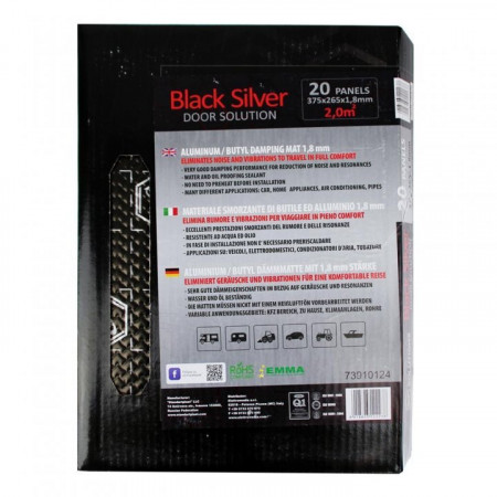 Insonorizant auto Premium STP Black Silver Door Pack, 1,8mm, 2,0m2, Bulk Pack - Img 9