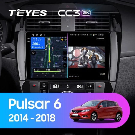 Navigatie Auto Teyes CC3 2K 360° Nissan Pulsar 2014-2018 6+128GB 9.5" QLED Octa-core 2Ghz, Android 4G Bluetooth 5.1 DSP - Img 2