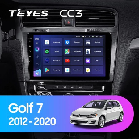 Navigatie Auto Teyes CC3 2K 360° Volkswagen Golf 7 2012-2020 6+128GB 10.36" QLED Octa-core 2Ghz, Android 4G Bluetooth 5.1 DSP - Img 2