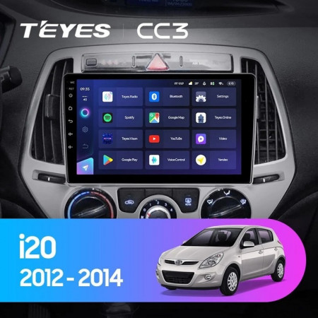 Navigatie Auto Teyes CC3 2K Hyundai i20 2012-2014 4+32GB 9.5" QLED Octa-core 2Ghz Android 4G Bluetooth 5.1 DSP - Img 3