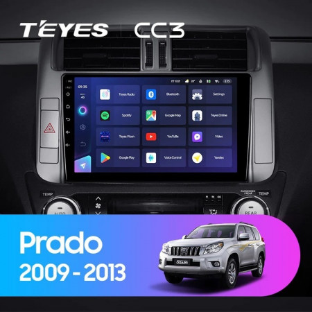 Navigatie Auto Teyes CC3 2K Toyota Land Cruiser Prado J150 2009-2013 3+32GB 9.5&quot; QLED Octa-core 2Ghz, Android 4G Bluetooth 5.1 DSP - Img 2