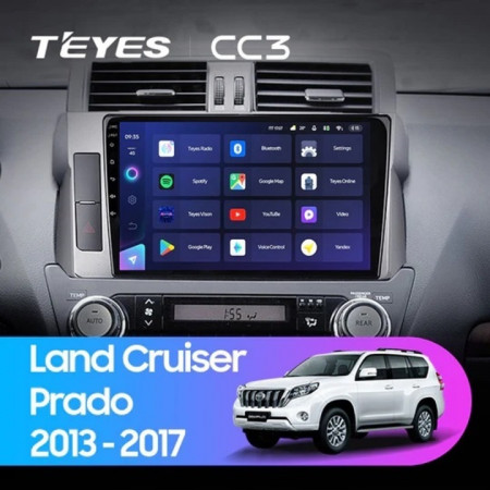 Navigatie Auto Teyes CC3 2K Toyota Land Cruiser Prado J200 2013-2017 6+128GB 10.36" QLED Octa-core 2Ghz, Android 4G Bluetooth 5.1 DSP - Img 2