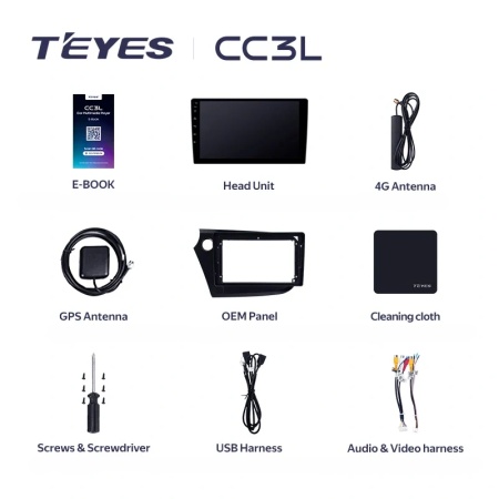 Navigatie Auto Teyes CC3 360° Honda Insight 2009-2014 6+128GB 9" QLED Octa-core 1.8Ghz, Android 4G Bluetooth 5.1 DSP - Img 8