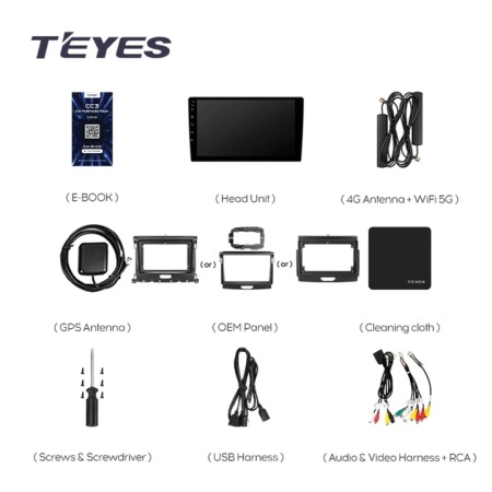 Navigatie Auto Teyes CC3 Ford Ranger P703 2015-2022 6+128GB 9" QLED Octa-core 1.8Ghz, Android 4G Bluetooth 5.1 DSP - Img 11