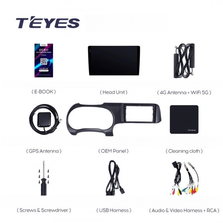 Navigatie Auto Teyes CC3 Hyundai i10 2019-2023 4+32GB 9" QLED Octa-core 1.8Ghz, Android 4G Bluetooth 5.1 DSP - Img 8