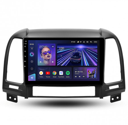 Navigatie Auto Teyes CC3 Hyundai Santa Fe 2 2007-2012 4+64GB 9" QLED Octa-core 1.8Ghz Android 4G Bluetooth 5.1 DSP - Img 2