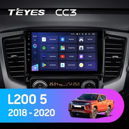 Navigatie Auto Teyes CC3 Mitsubishi L200 5 2015-2019 4+64GB 9" QLED Octa-core 1.8Ghz, Android 4G Bluetooth 5.1 DSP - Img 2